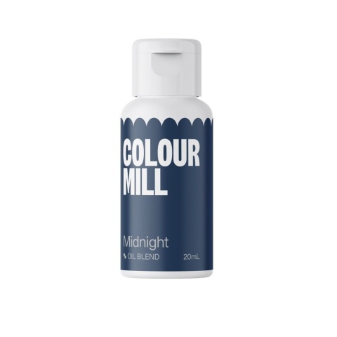 Barwnik olejowy do mas tłustych - Colour Mill - Midnight, 20 ml, sklep cukierniczy Kraków