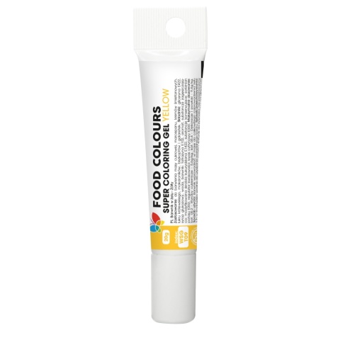 Barwnik spożywczy w żelu w tubce - Food Colours - żółty, 20 g, sklep cukierniczy Kraków