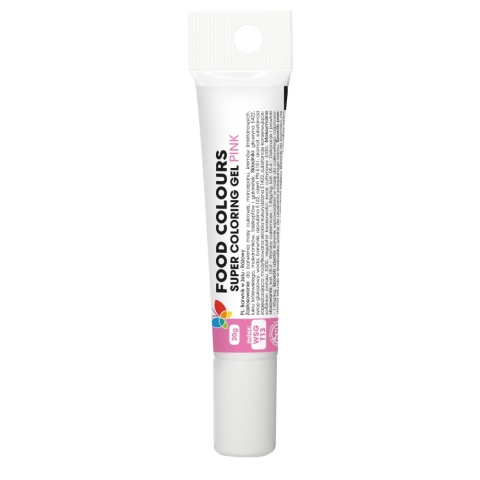 Barwnik spożywczy w żelu w tubce - Food Colours - różowy, 20 g, sklep cukierniczy Kraków