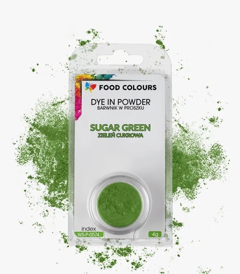 Barwnik w proszku WS-P-057 Zielony cukrowy, sklep cukierniczy Kraków