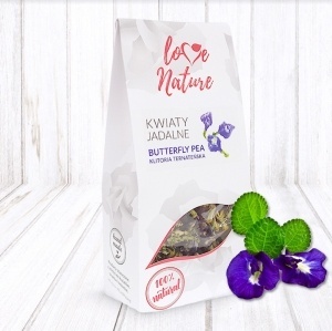 Jadalne kwiaty KLITORIA TERNATEŃSKA Love Nature Sklep cukierniczy Kraków