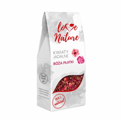 Kwiaty jadalne PŁATKI RÓŻY Love Nature Sklep cukierniczy Kraków