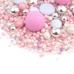 Posypka cukrowa FLUFFY PINK, Słodki Bufet, Sklep cukierniczy Kraków