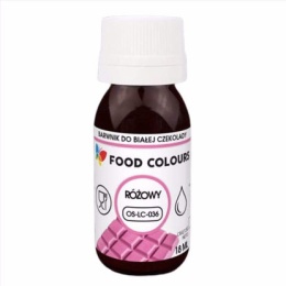 Barwnik do czekolady i mas tłustych RÓŻOWY 18 ml, sklep cukierniczy Kraków