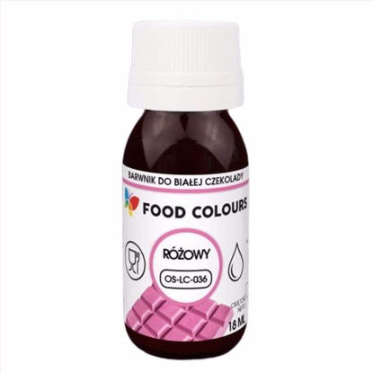 Barwnik do czekolady i mas tłustych RÓŻOWY 18 ml, sklep cukierniczy Kraków