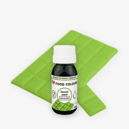 Barwnik do czekolady i mas tłustych ZIELONY JASNY 18 ml, sklep cukierniczy Kraków