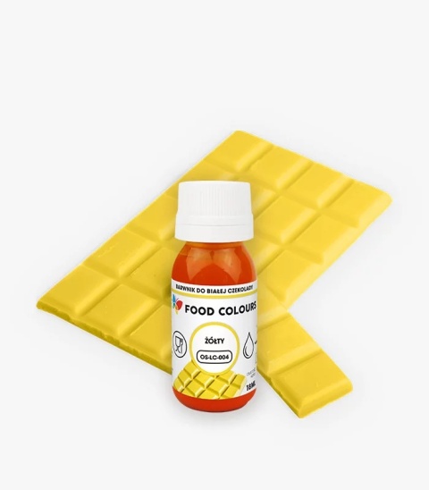 Barwnik do czekolady i mas tłustych ŻÓŁTY 18 ml, sklep cukierniczy Kraków