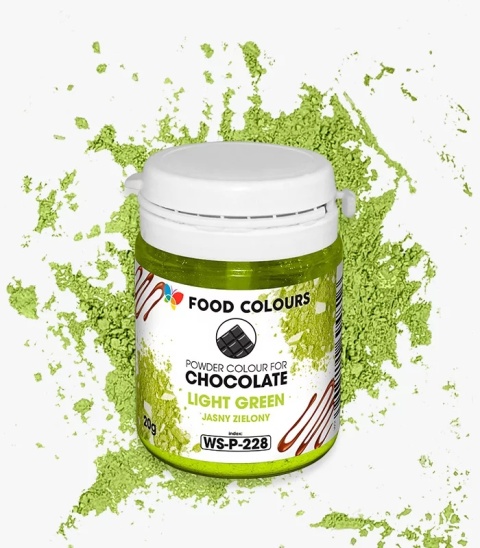 Barwnik w proszku do czekolady WS-P-228 Light Green, sklep cukierniczy Kraków