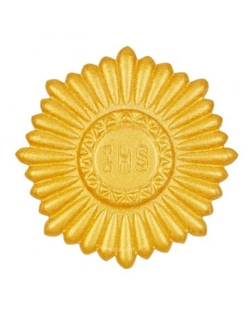 Dekoracja cukrowa Hostia Złota 8 cm Sklep cukierniczy Kraków