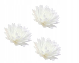 Dekoracja waflowa ASTER BIAŁY 3szt.
