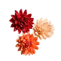 Dekoracja waflowa ASTER MIX KOLORÓW 3szt., sklep cukierniczy Kraków