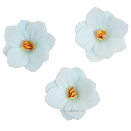 Dekoracja waflowa Hortensja CIENIOWANA NIEBIESKA 6 szt. Rose Decor, Kolor, Niebieski, sklep cukierniczy Kraków