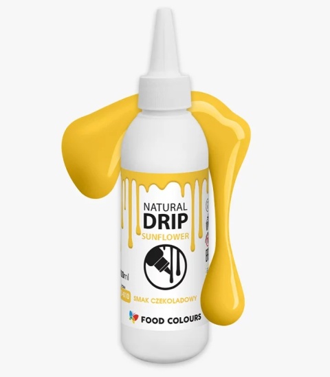 Drip do tortu, zastygająca polewa czekoladowa LEMON kolor cytrynowy, sklep cukierniczy Kraków