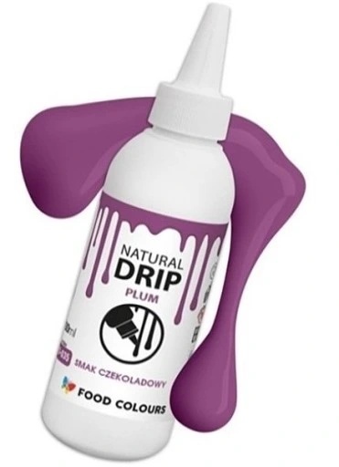 Drip do tortu, zastygająca polewa czekoladowa PLUM kolor fioletowy, sklep cukierniczy Kraków