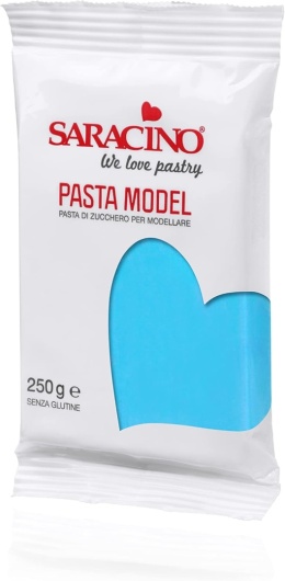 Masa cukrowa do modelowania JASNO NIEBIESKA 250g Saracino, sklep cukierniczy Kraków