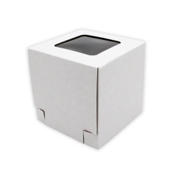 Pudełko na Bento tort 15x15x15 z okienkiem, sklep cukierniczy Kraków