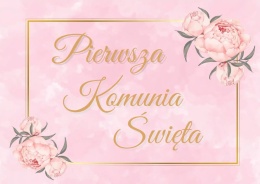 Wydruk jadalny spożywczy na tort Pierwsza Komunia święta, sklep cukierniczy Kraków, dekoracje na tort Kraków