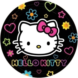 Wydruk jadalny Hello Kitty, sklep cukierniczy Kraków, dekoracje na tort Kraków