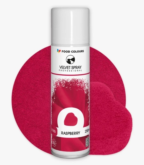Zamsz w sprayu MALINOWY 250 ml VELVET SPRAY, sklep cukierniczy Kraków