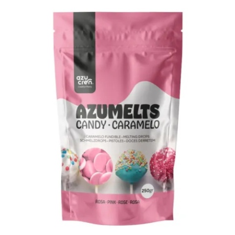 Czekoladowe pastylki polewa do dripów lizaków Różowa 250g, sklep cukierniczy Kraków