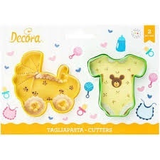 Foremka do ciastek masy WÓZEK ŚPIOSZKI 2szt Decora, sklep cukierniczy Kraków