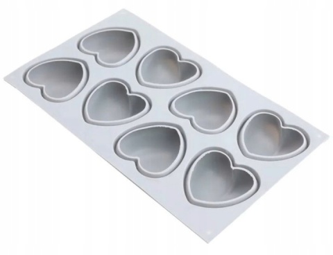 Forma silikonowa SERCA 8 gniazd 19x10 cm, sklep cukierniczy Kraków