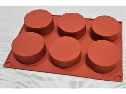 Forma silikonowa di muffinek monoporcji5,6x2,5cm 6sz, sklep cukierniczy Kraków