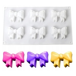 Forma silikonowa do monoporcji czekolady KOKARDKI KOKARDY 29x17x3cm, sklep cukierniczy Kraków