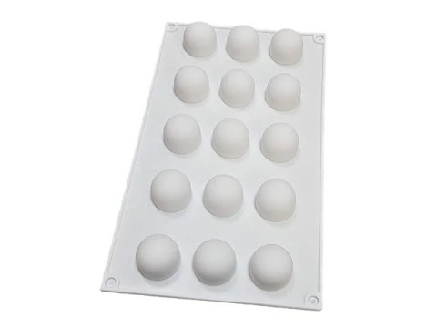 Forma silikonowa na monoporcje biała kule 3,3cm 15szt, sklep cukierniczy Kraków