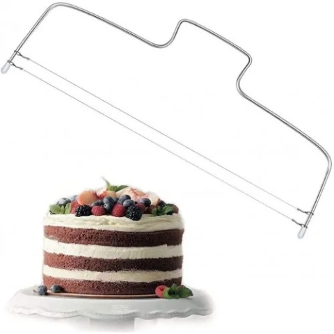 Nóż strunowy żyłka do ciasta tortów 30 cm 2 struny, sklep cukierniczy Kraków