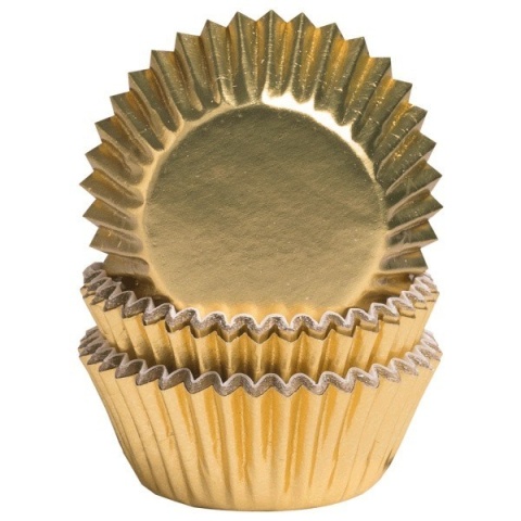 Papilotki do cakepops złote 25szt.