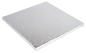 Podkład kwadratowy pod tort SREBRNY 34x34, sklep cukierniczy Kraków