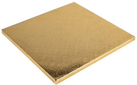 Podkład kwadratowy pod tort ZŁOTY 25x25, sklep cukierniczy Kraków