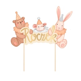 Topper na tort do dekoracji wypieków Roczek, sklep cukierniczy Kraków