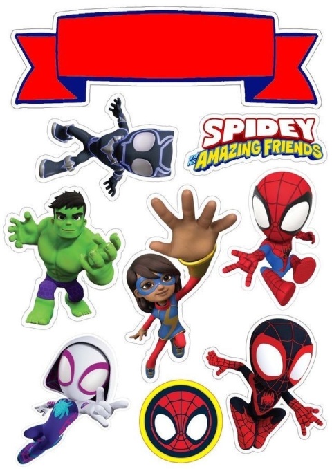 Wydruk jadalny na tort SPIDEY I SUPERKUMPLE, sklep cukierniczy KRAKÓW