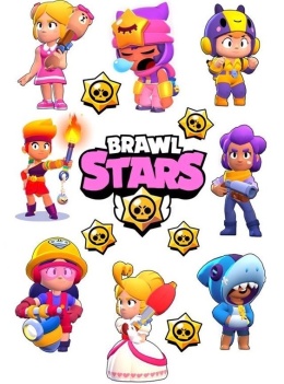 Wydruk jadalny na tort BRAWL STARS, sklep cukierniczy Kraków