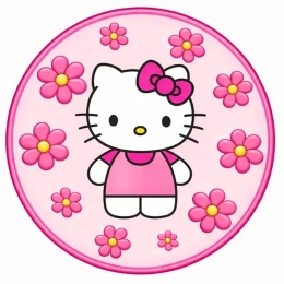 Wydruk jadalny na tort HELLO KITTY wz.II, sklep cukierniczy Kraków