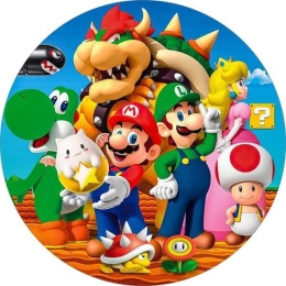 Wydruk jadalny na tort SUPERMARIO wz.II, sklep cukierniczy Kraków