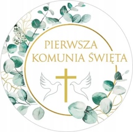 Wydruk jadalny na tort KOMUNIA ŚWIĘTA wz.XIX, sklep cukierniczy Kraków