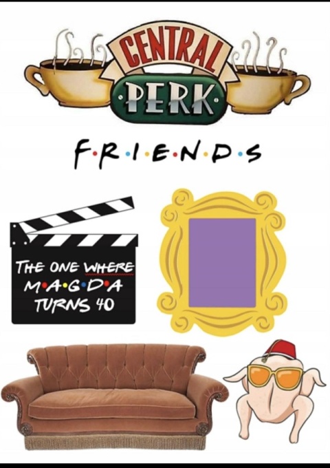 Wydruk jadalny na tort FRIENDZ, sklep cukierniczy Kraków