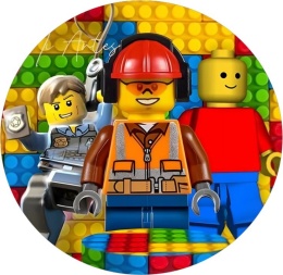 Wydruk jadalny na tort LEGO wz.III, sklep cukierniczy Kraków