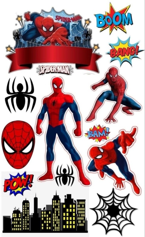Wydruk jadalny na tort SPIDERMAN wz.I, sklep cukierniczy Kraków