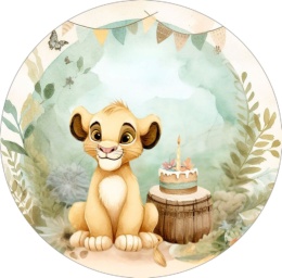 Wydruk jadalny na tort KRÓL LEW wz.I, sklep cukierniczy Kraków