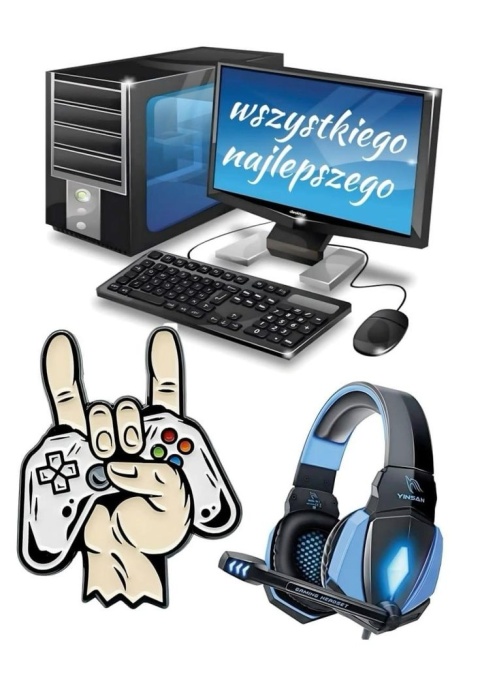 Wydruk jadalny na tort GAMER, sklep cukierniczy Kraków
