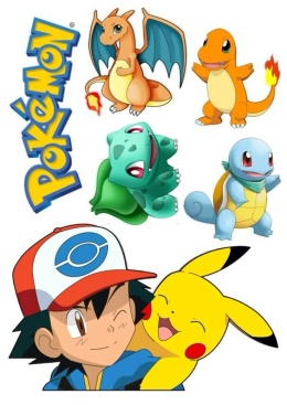 Wydruk jadalny na tort POKEMON wz.I, sklep cukierniczy Kraków