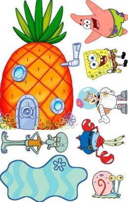 Wydruk jadalny na tort SPONGEBOB wz.I, sklep cukierniczy Kraków