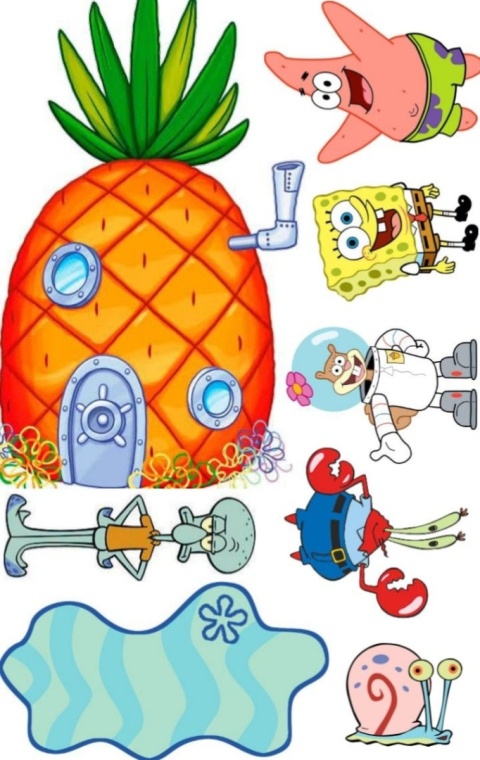 Wydruk jadalny na tort SPONGEBOB wz.I, sklep cukierniczy Kraków