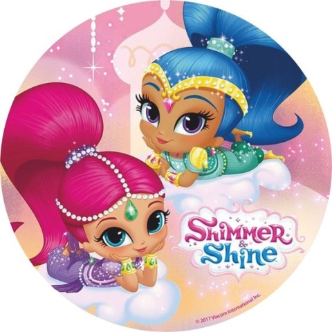 Wydruk jadalny na tort SHIMMER I SHINE wz.II, sklep cukierniczy Kraków