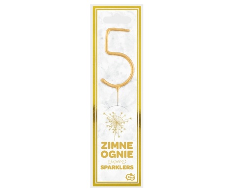 Zimne ognie cyferka 5 złota, sklep cukierniczy Kraków