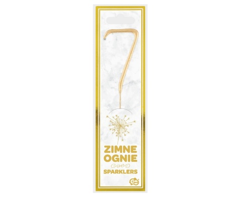 Zimne ognie cyferka 7 złota, sklep cukierniczy Kraków